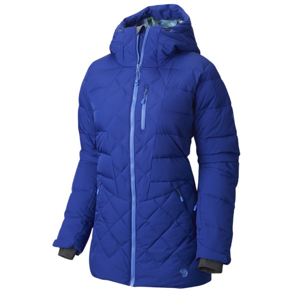 Mountain Hardwear Women's Size S RECCO Blue Downhill 700 Down Ski Parka